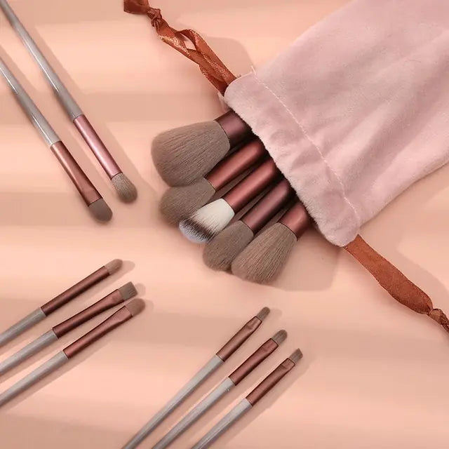 13Pieces Soft Fluffy Makeup Brushes Set