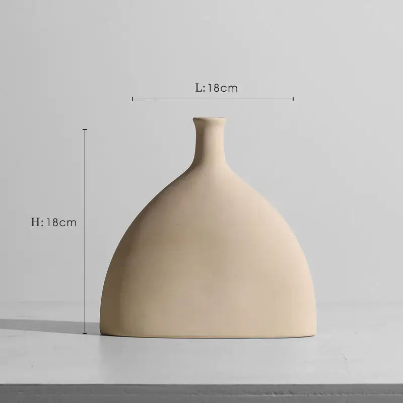 Modern Minimalist Ceramic Vase Flower Ornaments